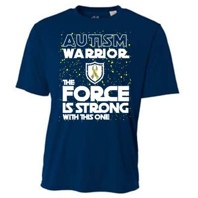 Autism Warrior The Force Is Strong With This One Cooling Performance Crew T-Shirt