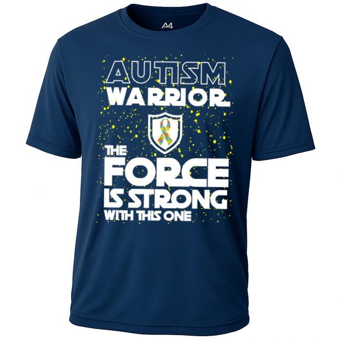 Autism Warrior The Force Is Strong With This One Cooling Performance Crew T-Shirt