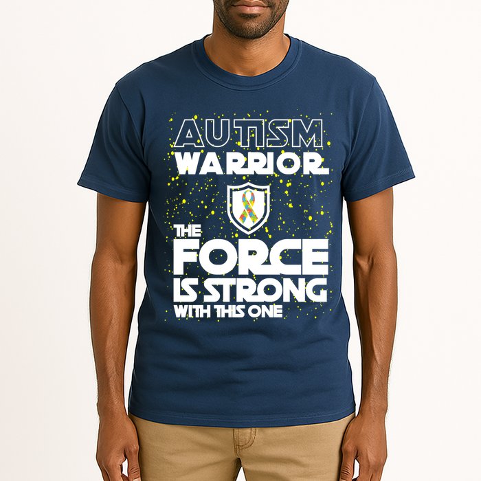 Autism Warrior The Force Is Strong With This One Tall T-Shirt