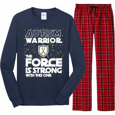 Autism Warrior The Force Is Strong With This One Long Sleeve Pajama Set