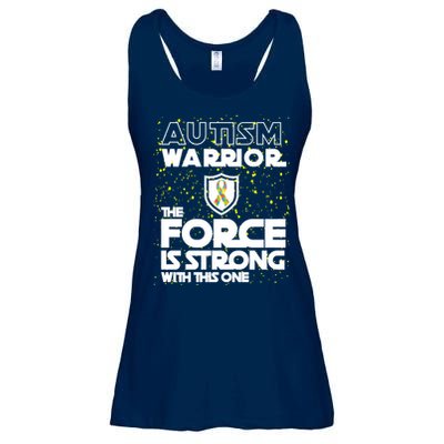 Autism Warrior The Force Is Strong With This One Ladies Essential Flowy Tank