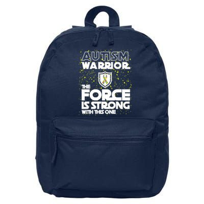 Autism Warrior The Force Is Strong With This One 16 in Basic Backpack