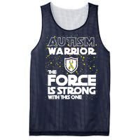 Autism Warrior The Force Is Strong With This One Mesh Reversible Basketball Jersey Tank