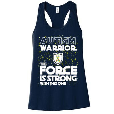 Autism Warrior The Force Is Strong With This One Womens Tank Top