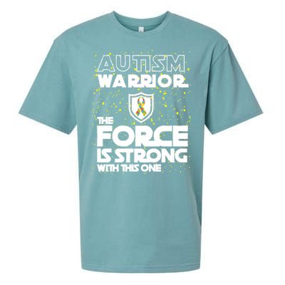 Autism Warrior The Force Is Strong With This One Sueded Cloud Jersey T-Shirt