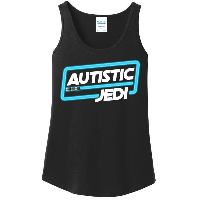 Autistic Jedi Autism Awareness Ladies Essential Tank