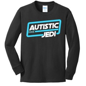 Autistic Jedi Autism Awareness Kids Long Sleeve Shirt