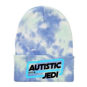 Autistic Jedi Autism Awareness Tie Dye 12in Knit Beanie