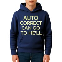 Auto Correct Can Go To He'll (Hell) Kids Hoodie