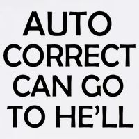 Auto Correct Can Go To He'll (Hell) Garment-Dyed Sweatshirt