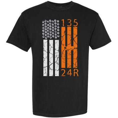 Auto Racing Mechanic Manual USA Flag Garment-Dyed Heavyweight T-Shirt
