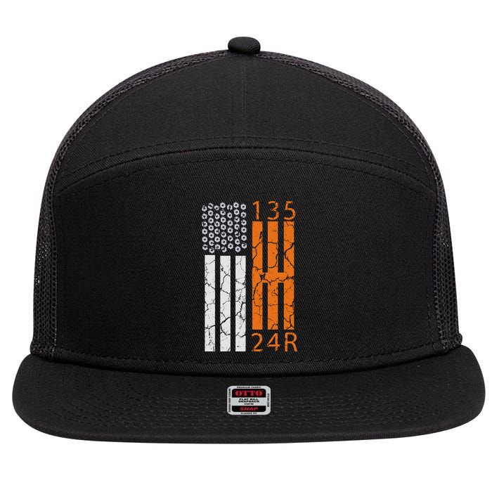 Auto Racing Mechanic Manual USA Flag 7 Panel Mesh Trucker Snapback Hat