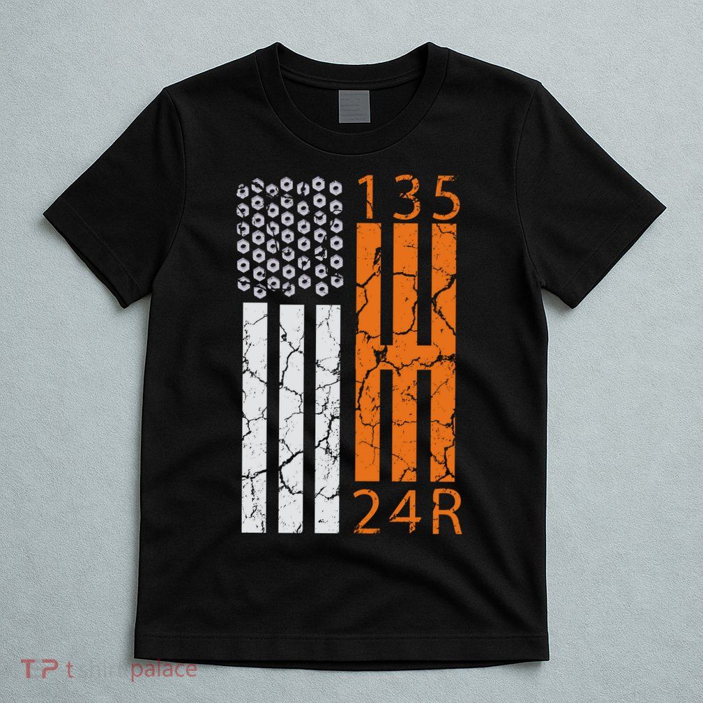Auto Racing Mechanic Manual USA Flag T-Shirt