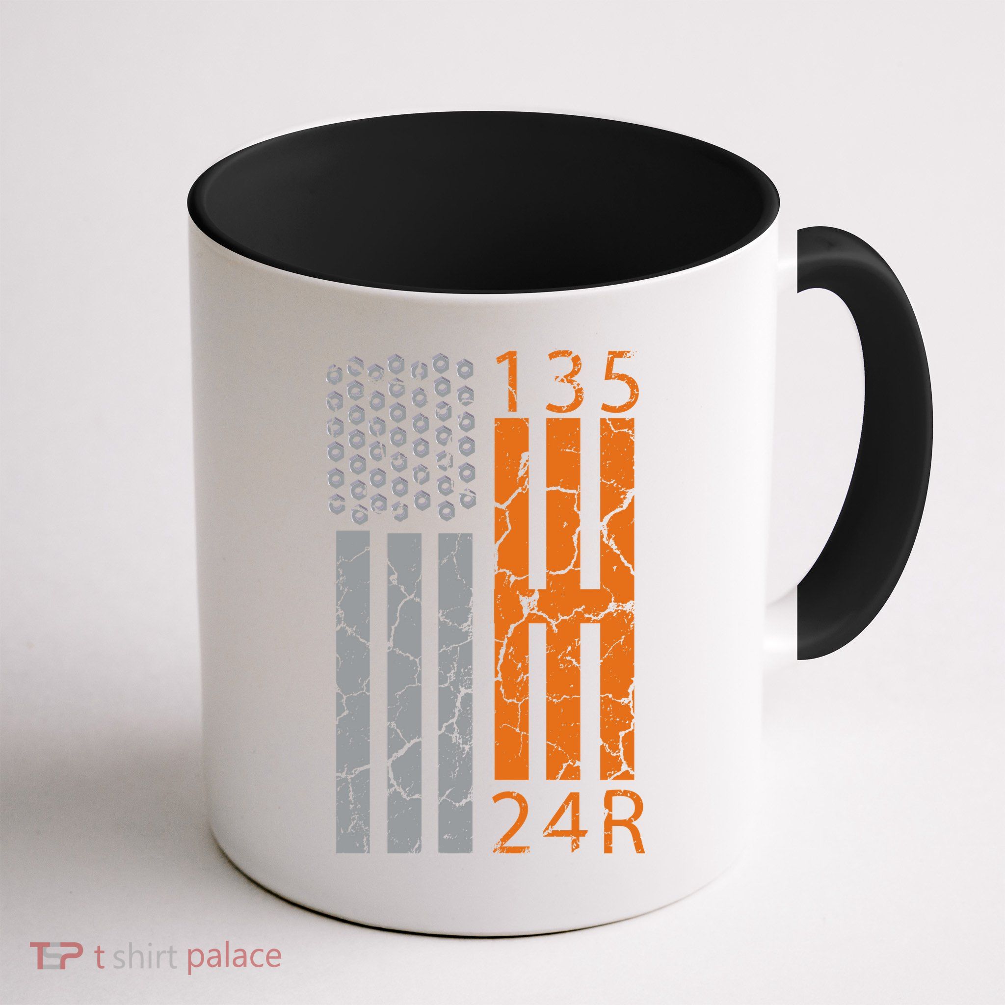 Auto Racing Mechanic Manual USA Flag Mug