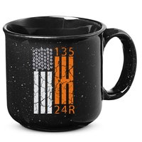 Auto Racing Mechanic Manual USA Flag 15oz Campfire Ceramic Mug