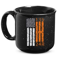 Auto Racing Mechanic Manual USA Flag 15oz Campfire Ceramic Mug