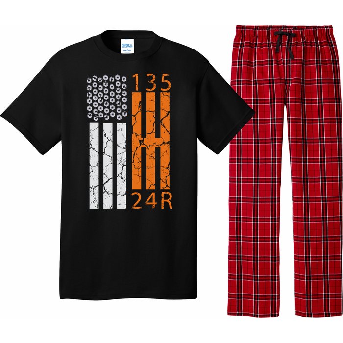 Auto Racing Mechanic Manual USA Flag Pajama Set