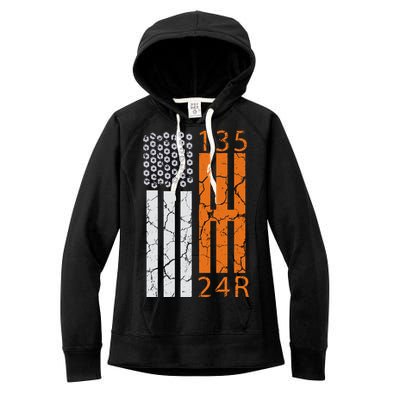 Auto Racing Mechanic Manual USA Flag Women's Fleece Hoodie