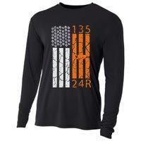 Auto Racing Mechanic Manual USA Flag Cooling Performance Long Sleeve Crew