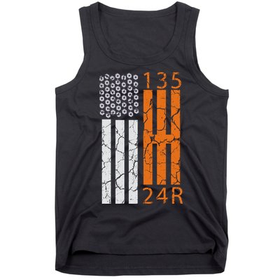 Auto Racing Mechanic Manual USA Flag Tank Top