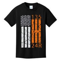 Auto Racing Mechanic Manual USA Flag Kids T-Shirt