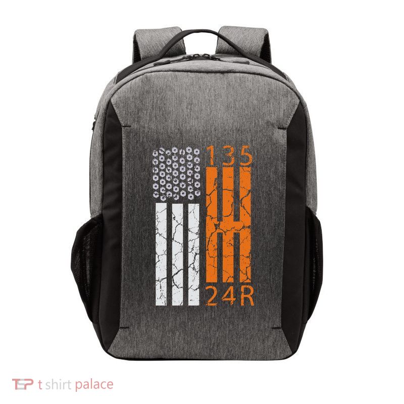 Auto Racing Mechanic Manual USA Flag Vector Backpack