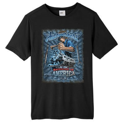 Autoworkers - Backbone of America Tall Fusion ChromaSoft Performance T-Shirt