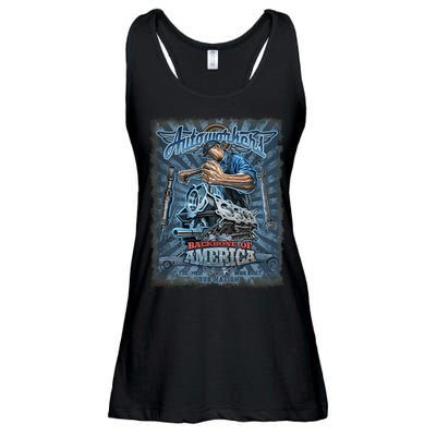 Autoworkers - Backbone of America Ladies Essential Flowy Tank