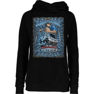 Autoworkers - Backbone of America Womens Funnel Neck Pullover Hood