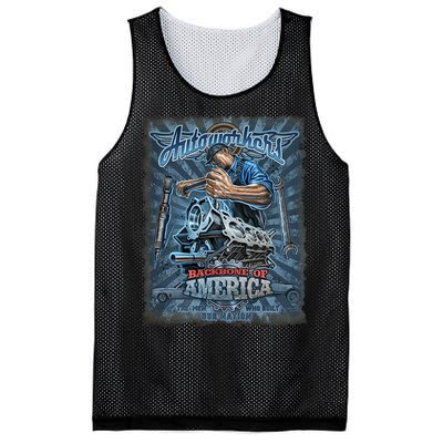 Autoworkers - Backbone of America Mesh Reversible Basketball Jersey Tank