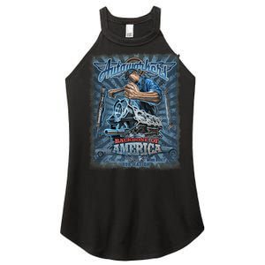 Autoworkers - Backbone of America Women's Perfect Tri Rocker Tank