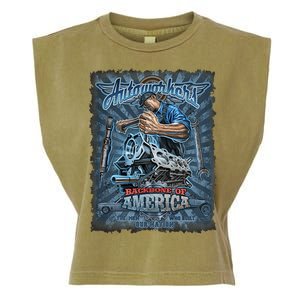 Autoworkers - Backbone of America Garment-Dyed Women's Muscle Tee