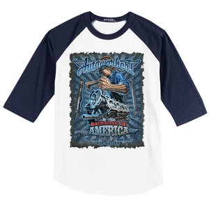 Autoworkers - Backbone of America Baseball Sleeve Shirt