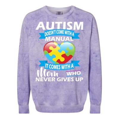 Autsim Doesn't Come With A Manual Colorblast Crewneck Sweatshirt