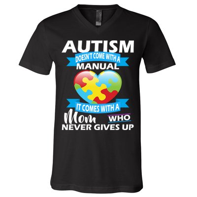 Autsim Doesn't Come With A Manual V-Neck T-Shirt