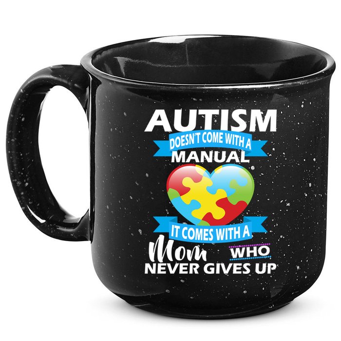 Autsim Doesn't Come With A Manual 15oz Campfire Ceramic Mug