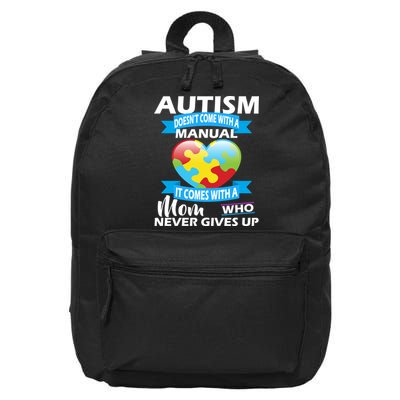 Autsim Doesn't Come With A Manual 16 in Basic Backpack