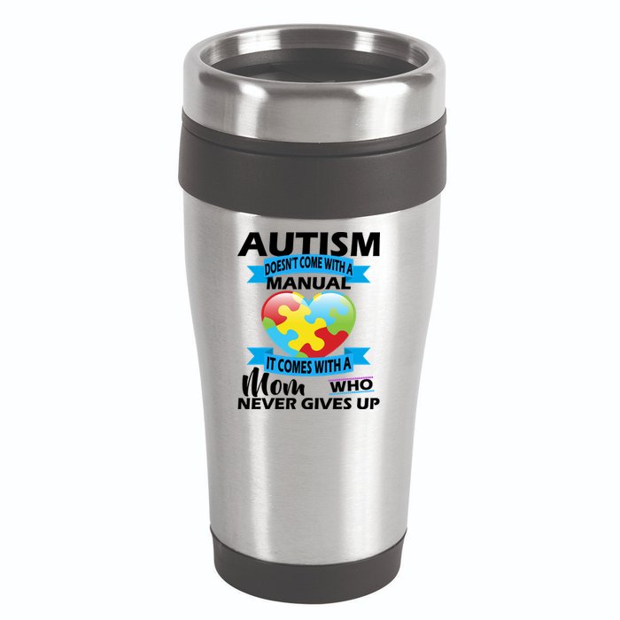 Autsim Doesn't Come With A Manual 16oz Travel Tumbler