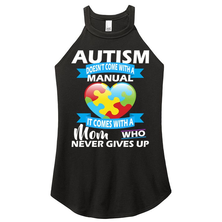 Autsim Doesn't Come With A Manual Women's Perfect Tri Rocker Tank