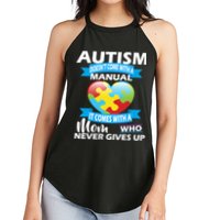Autsim Doesn't Come With A Manual Women's Perfect Tri Rocker Tank