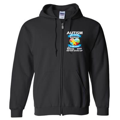 Autsim Doesn't Come With A Manual Full Zip Hoodie