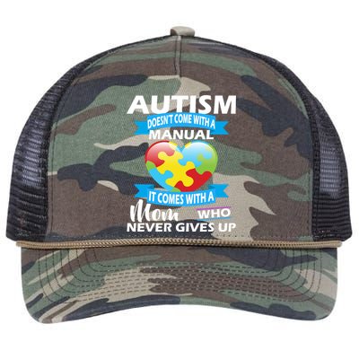 Autsim Doesn't Come With A Manual Retro Rope Trucker Hat Cap