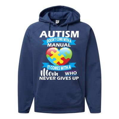 Autsim Doesn't Come With A Manual Performance Fleece Hoodie