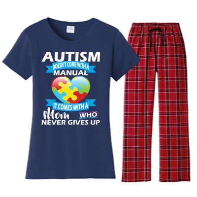 Autsim Doesn't Come With A Manual Women's Flannel Pajama Set