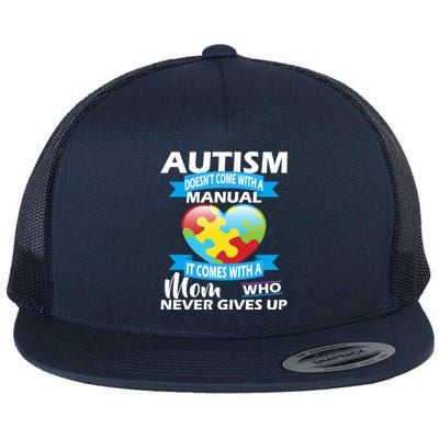 Autsim Doesn't Come With A Manual Flat Bill Trucker Hat