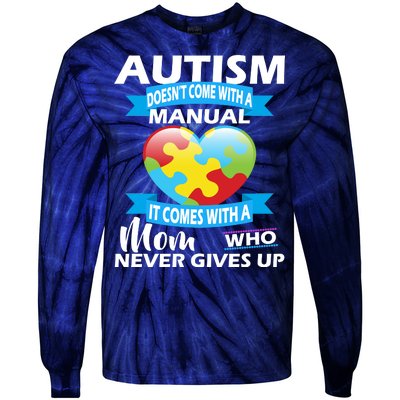 Autsim Doesn't Come With A Manual Tie-Dye Long Sleeve Shirt