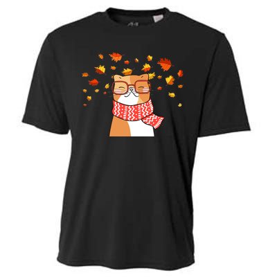 Autumn Cat Fall Season Cooling Performance Crew T-Shirt