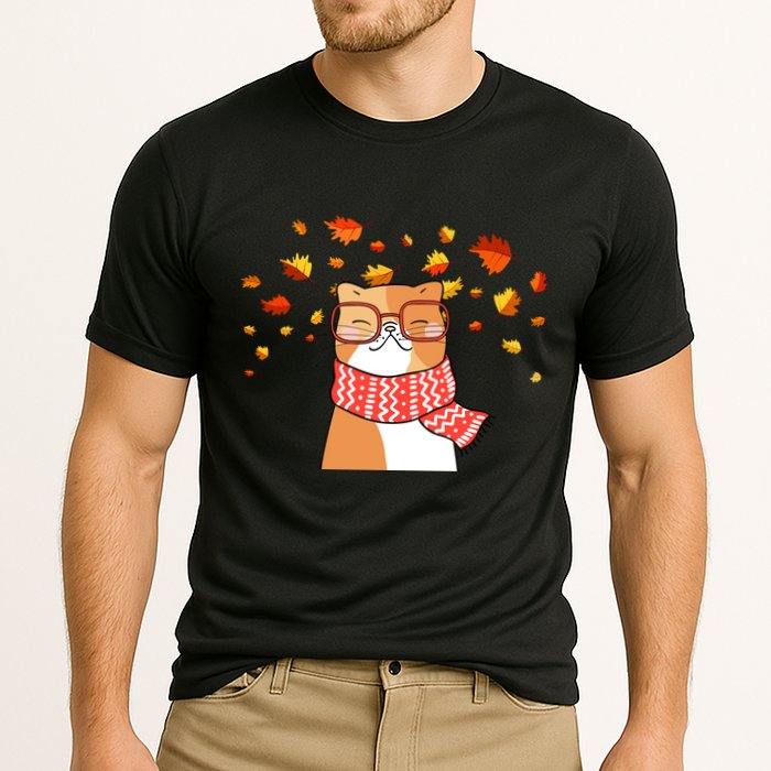 Autumn Cat Fall Season Cooling Performance Crew T-Shirt
