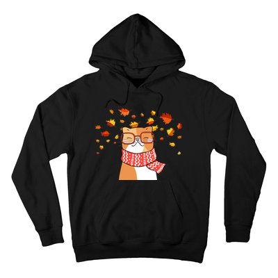 Autumn Cat Fall Season Hoodie