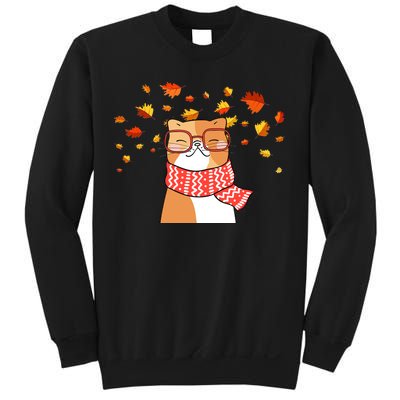 Autumn Cat Fall Season Sweatshirt